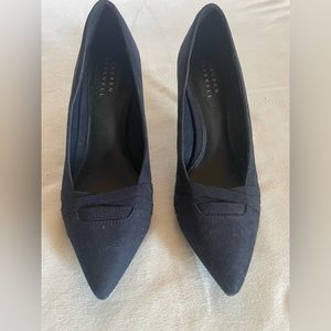 Lauren Blakwell Heels Navy Blue Suede size 8.5 new